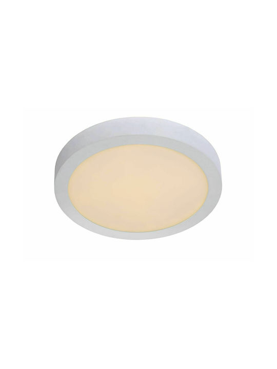 Lucide Lightning Modern Metallic Ceiling Mount Light with Integrated LED in White color 30pcs