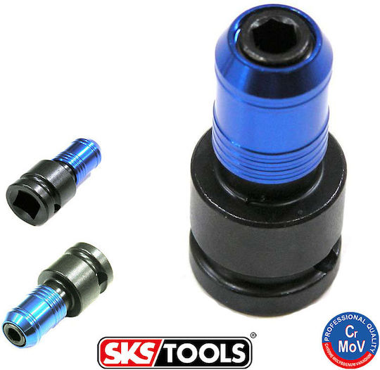 SKS Tools Αντάπτορας με Υποδοχή 1/2'' και Έξοδο 1/4''