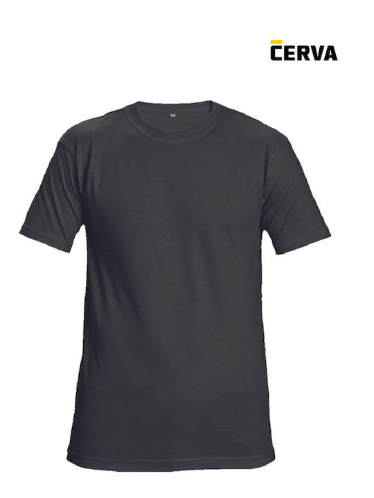 Cerva Teesta Short Sleeve Work T-shirt Black