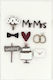 Mr & Mrs Greeting Card Wedding 15x11cm