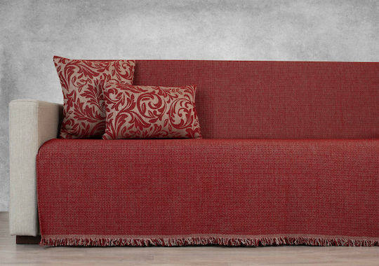 Cotone Lina Διθέσιου Καναπέ Π170xΜ240cm Μπορντό Cotone Lina Διθέσιου Καναπέ Π170xΜ240cm Μπορντό