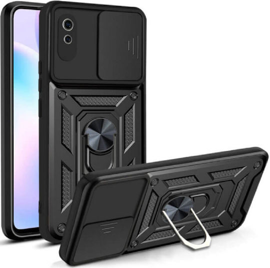 Bodycell Armor Slide Back Cover Plastic Negru (Redmi 9A / 9AT)