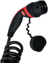 Carpoint Spiral Einphasiges Ladekabel Für Elektroautos Type 2 - Type 2 Carpoint Spiral Einphasiges Ladekabel Für Elektroautos Type 2 - Type 2