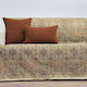 Cotone Jeremy Ριχτάρι Διθέσιου Καναπέ Στόφα 185x240εκ. Κεραμιδί 88240