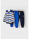 Mayoral Kids Sweatpants Set Blue 2pcs