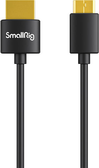 SmallRig HDMI 2.0 Premium High Speed 4K 60Hz HDR Cable HDMI Male - Mini HDMI Male 0.35m Black