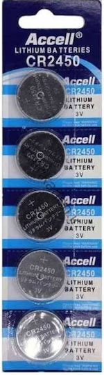 Accell Batterien Lithium CR2450 3V 5Stück