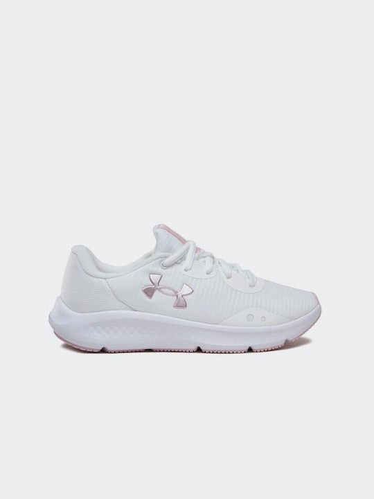 Under Armour Charged Pursuit 3 Tech Γυναικεία Αθλητικά Παπούτσια Running White / Prime Pink