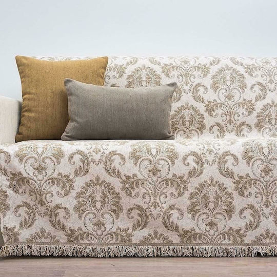 Cotone Victoria Armchair Throw P170xM170cm Light Gold