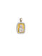 Bicolor 14K Gold Virgin Mary Charm