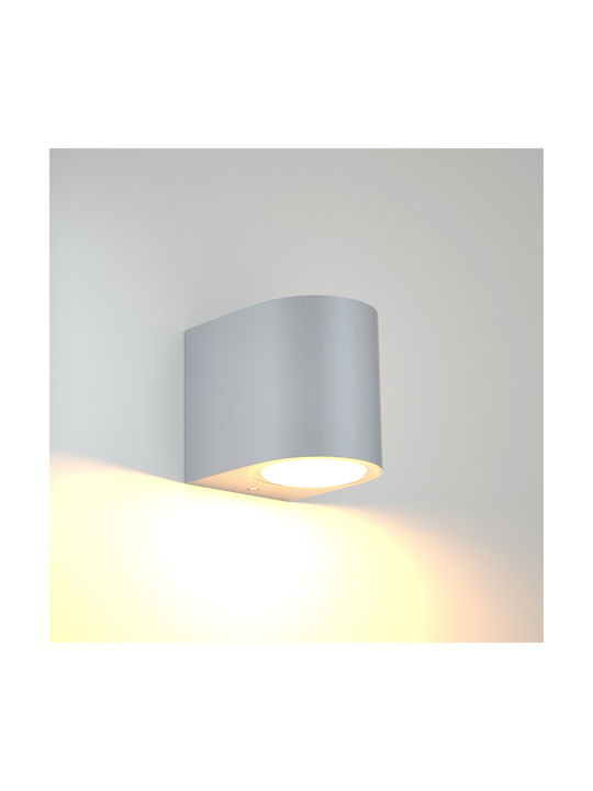Inlight 1855 Modern Wall Lamp with Socket GU10 in Gray Color