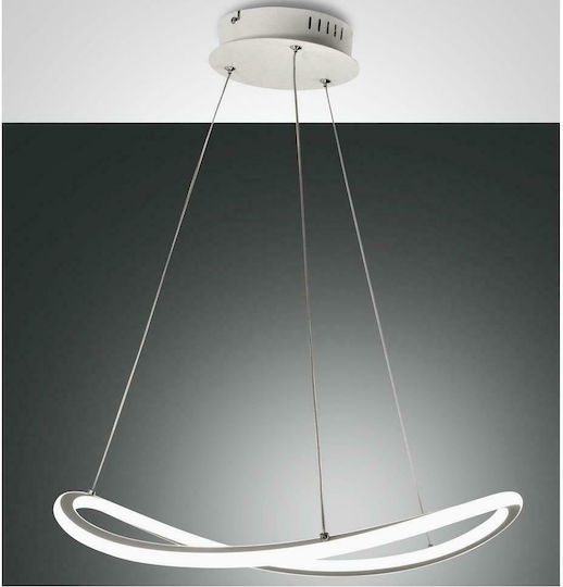 Fabas Luce Tirreno 30w 230v Fx0166 Pendant Light White 50cm