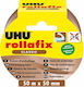UHU Verpackungsfolie Rollafix Stumm 50mm x 50m in Braun Farbe