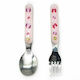 Oops Baby Set mit Gabel aus Metall Rosa 2Stück