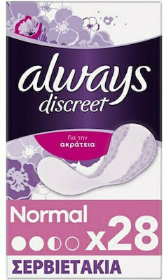 Always Discreet Normal Women's Incontinence Pad Normal Flow 2.5 Drops 28pcs