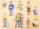 Wooden Kids Peg Puzzle Family & Friends 9pcs Small Foot
