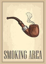 Sign "SMOKING AREA" - 25X18