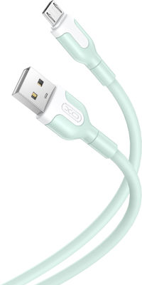 XO NB212 Regulat USB 2.0 spre micro USB Cablu Verde 1m (XO-NB212-MGN) 1buc