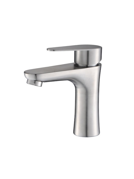 123630 Mixing Inox Sink Faucet Silver