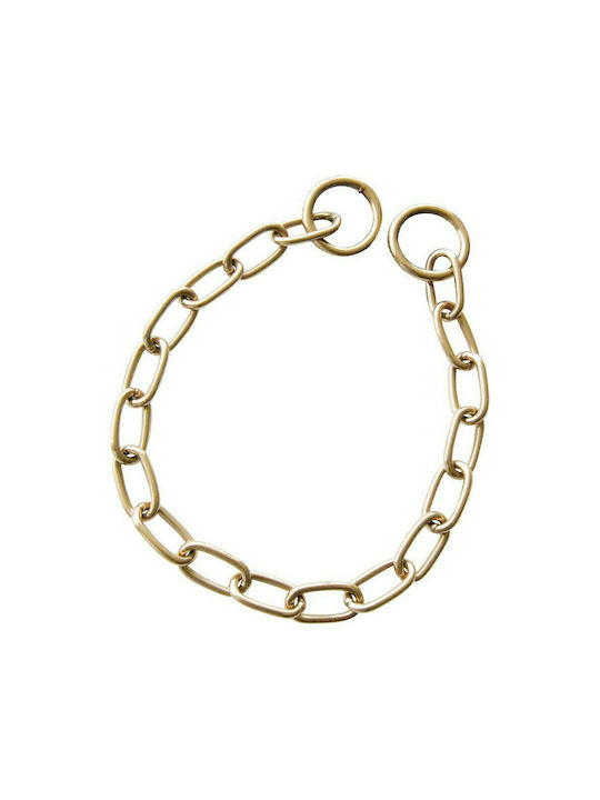 Sprenger Dog Choke Collar Chain In Gold Colour Small 3mm x 39cm