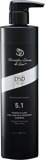 DSD de Luxe 5.1 Dixidox De Luxe Steel & Silk Shampoos Glättung & Glanz für Alle Haartypen 500ml