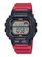 Casio Sports Gear Ψηφιακό Ανδρικό Ρολόι Μπαταρίας με Μπορντό Κεραμικό Μπρασελέ