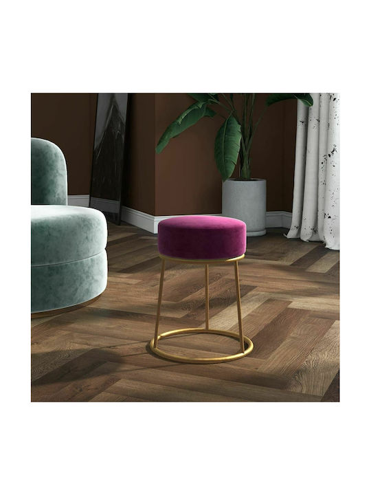 Stool For Living Room Upholstered with Velvet Purple 30x30x38cm