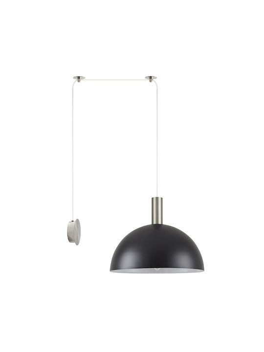 Home Lighting Pendant Light Single-Light Bell for Socket E27 Black