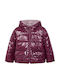 Ecofriends Kids Quilted Short Double Sided Jacket Burgundy
