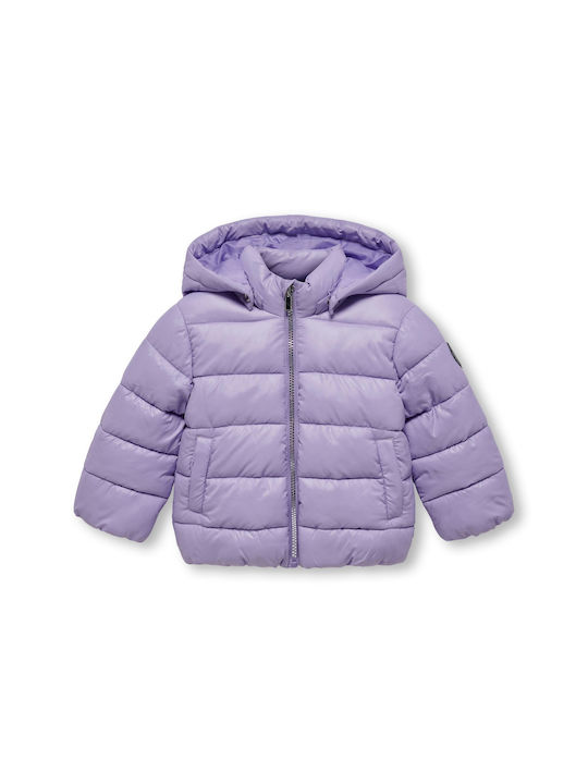 Kids Only Kids Quilted Jacket short Hooded Lilac