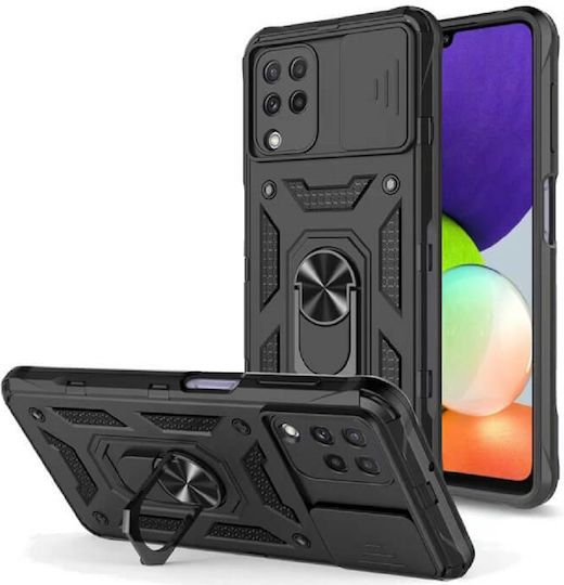 Bodycell Armor Slide Back Cover Πλαστικό Μαύρο (Galaxy A22 4G)