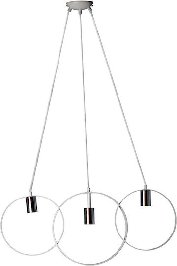 Avide ABPL-3XE27-LOVE Висящо осветително тяло Сив 70x14см.