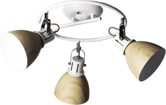 Avide ABPL-3XE27-ANA Deckenleuchte 41cm Weiß mit Fassung E27