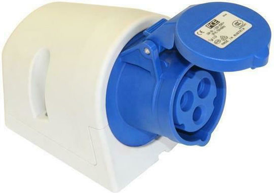 PCElectric Θηλυκή Πρίζα Βιομηχανικού Τύπου 123-6