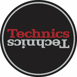 Technics Slipmat από Τσόχα Duplex 2 (Ζεύγος) σε Μαύρο Χρώμα