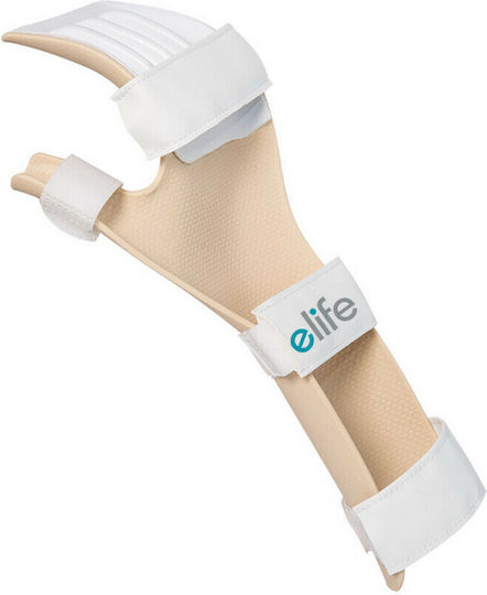 E-Life Bracing E-WR123 Νάρθηκας Αντίχειρα Δεξιάς Πλευράς σε Λευκό Χρώμα