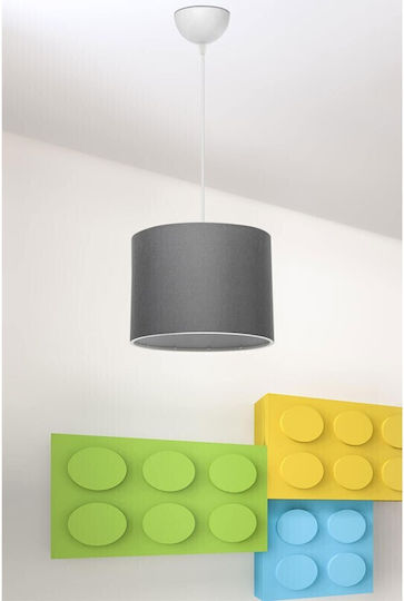 Pakketo PWL-1115 Pendant Light Gray with Socket E27 22x22x60cm