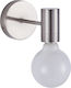 Home Lighting Μοντέρνο Φωτιστικό Τοίχου με Ντουί E27 Ασημί 10x10x7.5εκ.