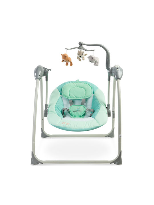 Caretero Electric Baby Relax Swing 2 in 1 Loop with Music Mint for Child up to 12kg