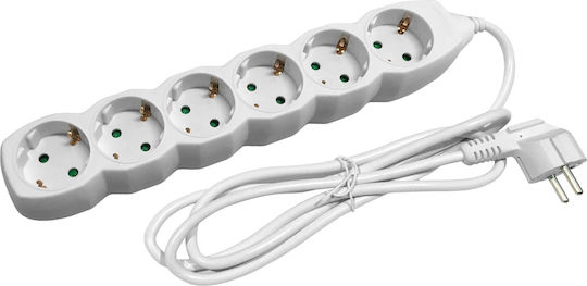Entac ESE1.5G6-3 Power Strip 6 Positions with Cable 3m