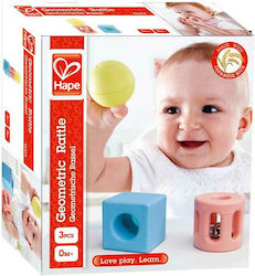 Hape Cub de Activități Geometric Rattle cu Sunete pentru 0++ Luni