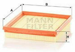 Mann Filter Filtru de Aer Auto pentru Seat Arona / Ibiza / Toledo Skoda Fabia / Kamiq / Karoq / Octavia / Yeti Volkswagen Caddy / Magazin online de golf / Jetta / Polo