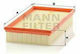 Mann Filter Φίλτρο Αέρα Αυτοκινήτου για Ford Fiesta / Focus / Tourneo Connect / Transit Connect