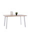 Ofira Wooden Dining Room Table with Metal Frame 140x80x76cm