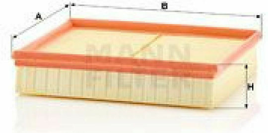 Mann Filter Filtru de aer pentru mașină pentru Nissan Navara Renault Alaskan - Alaskan