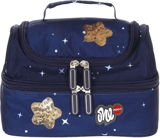 Lyc Sac Unicorn Stars School Hand Lunch Bag 3lt Blue Unicorns 24 x 15 x 15cm 0310