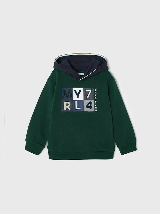 Mayoral Kids Sweatshirt with Hood Petrol