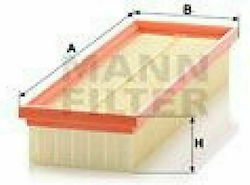 Mann Filter Φίλτρο Αέρα Αυτοκινήτου για Citroen Berlingo / Xantia / Xsara / ZX, Peugeot 306 / 405 / Partner / Ranch & Renault Clio / Kangoo / Thalia