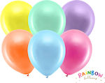 Rainbow balloons, 30 cm, 10 pcs.