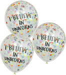 Μπαλόνια με κομφετί ΄΄I Believe in Unicorns΄΄, 5 τεμ.